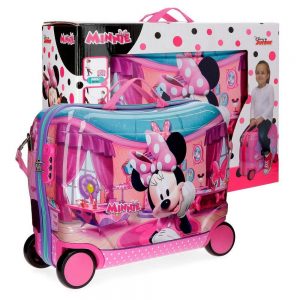 Maleta Infantil Pequeña Disney Minnie Smile Rosa