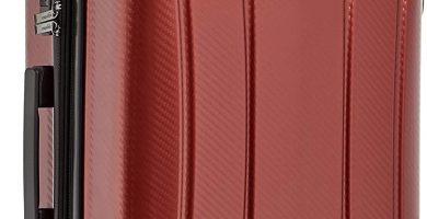 AmazonBasics - Maleta rígida «hardside» Oxford, con ruedas - 78 cm, Rojo