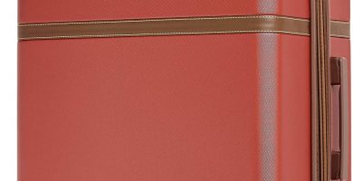 AmazonBasics - Maleta rígida «hardside» Vienna, con ruedas - 78 cm, Rojo
