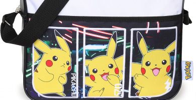 Bolso Tipo Bandolera Infantil Pokémon para Niños y Niñas con Pikachu. Mochila Pokemon con Correa Larga para Usar como Bandolera o Bolso