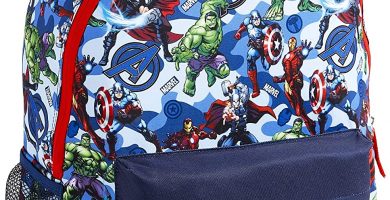 Marvel Avengers Mochila Niño, Mochilas Escolares Juveniles con Superheroes Capitan America Iron Man Hulk y Thor, Mochila para Deporte Viaje Colegio, Regalos para Niños Adolescentes