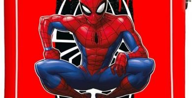 Marvel Spiderman Geo Maleta de cabina Rojo 37x55x20 cms Rígida ABS Cierre combinación 34L 2,6Kgs 4 Ruedas Dobles Equipaje de Mano