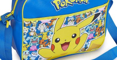 Pokémon Pikachu Bolso Bandolera Escolar Para Niños Que Brilla en La Oscuridad, Bolsa de Mensajero Cruzada Para Colegio Viajes Deporte, Regalos Originales Para Niños Niñas