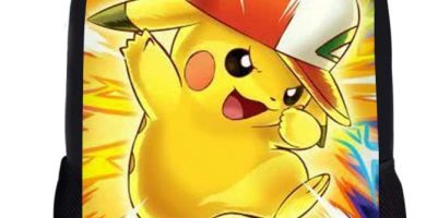 Woisttop Anime Pokemon Mochila para niñas y niños, con Estampado de Bulbasaur Pikachu-5 44x28x13cm